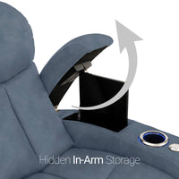 Seatcraft Niagara Italian Leather Sofa, Manual Recline