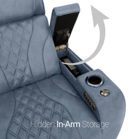 Armada LT HeatZeroᵀᴹ Italian Leather Home Theater Sofa & Loveseat