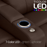 Monterey Chaise CoolZeroᵀᴹ Italian Leather Home Theater Seating