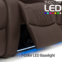 Diamante Italian Leather Zero Gravity Home Theater Seating