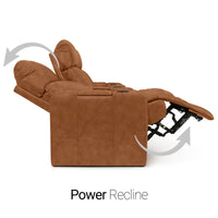 Julius Italian Leather Big & Tall Home Theater Seats