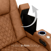 Seatcraft Anthem Sofa & Loveseat Italian Leather, Powered Headrest, Power Recline