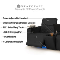 Diamante FX Flip-Up Headrest Home Theater Seats