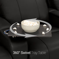 Monterey Chaise CoolZeroᵀᴹ Italian Leather Home Theater Seating
