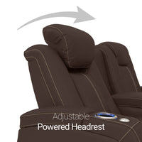 Seatcraft Republic Sofa & Loveseat Italian Leather, Powered Headrest, Power Recline