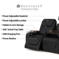 Seatcraft Colosseum Big & Tall Home Theater Sofa & Loveseat