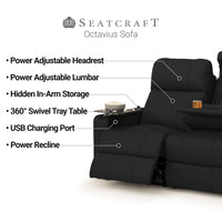 Seatcraft Octavius Big & Tall Home Theater Sofa & Loveseat