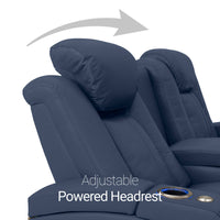 Seatcraft Republic Sofa & Loveseat Italian Leather, Powered Headrest, Power Recline