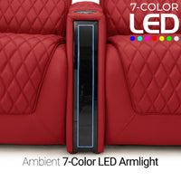 Apex Chaise CoolZeroᵀᴹ Italian Leather Home Theater Seating