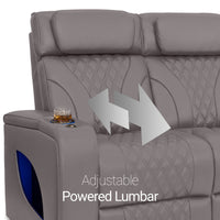 Armada LT HeatZeroᵀᴹ Italian Leather Home Theater Sofa & Loveseat