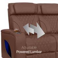 Armada LT HeatZeroᵀᴹ Italian Leather Home Theater Sofa & Loveseat
