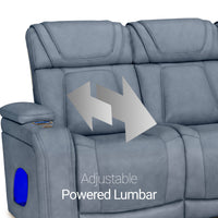 Endeavour HeatZeroᵀᴹ Italian Leather Home Theater Sofa & Loveseat