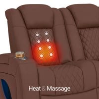 Anthem LT HeatZeroᵀᴹ Italian Leather Home Theater Sofa & Loveseat