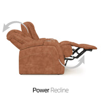 Seatcraft Republic Sofa & Loveseat Italian Leather, Powered Headrest, Power Recline