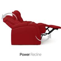 Seatcraft Republic Sofa & Loveseat Italian Leather, Powered Headrest, Power Recline