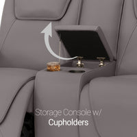 Seatcraft Concerto Heat & Massage Sofa & Loveseat, Italian Leather, Powered Headrest, Powered Lumbar, Power Recline