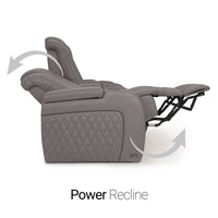 Diamante Chaise CoolZeroᵀᴹ Italian Leather Home Theater Seating
