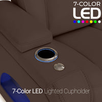 Endeavour HeatZeroᵀᴹ Italian Leather Home Theater Sofa