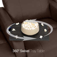 Sienna Italian Leather Spacesaver Home Theater Seating