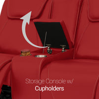 Seatcraft Concerto Heat & Massage Sofa & Loveseat, Italian Leather, Powered Headrest, Powered Lumbar, Power Recline