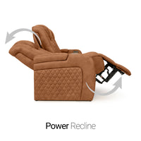 Seatcraft Anthem Sofa & Loveseat Italian Leather, Powered Headrest, Power Recline