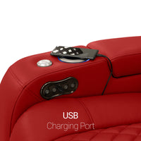 Seatcraft Anthem Sofa & Loveseat Italian Leather, Powered Headrest, Power Recline