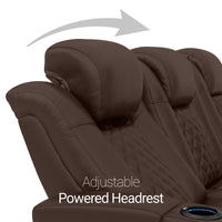 Seatcraft Euphoria Heat & Massage Sofa & Loveseat, Italian Leather, Powered Headrest, Powered Lumbar, Power Recline