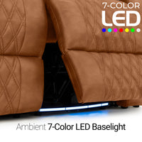 Armada LT HeatZeroᵀᴹ Italian Leather Home Theater Sofa & Loveseat