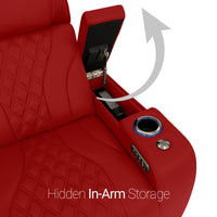 Armada LT HeatZeroᵀᴹ Italian Leather Home Theater Sofa & Loveseat