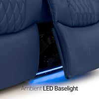 Seatcraft Anthem Sofa & Loveseat Italian Leather, Powered Headrest, Power Recline