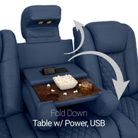 Seatcraft Anthem Sofa & Loveseat Italian Leather, Powered Headrest, Power Recline