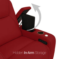 Seatcraft Vienna Sofa Italian Leather, Powered Headrest & Lumbar, Power Recline