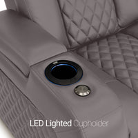 Seatcraft Euphoria Heat & Massage Sofa & Loveseat, Italian Leather, Powered Headrest, Powered Lumbar, Power Recline