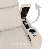 Armada LT HeatZeroᵀᴹ Italian Leather Home Theater Sofa & Loveseat