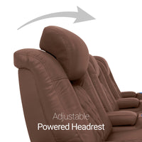 Diamante Chaise CoolZeroᵀᴹ Italian Leather Home Theater Seating