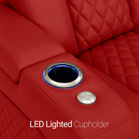 Seatcraft Anthem Sofa & Loveseat Italian Leather, Powered Headrest, Power Recline