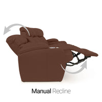 Seatcraft Niagara Italian Leather Sofa, Manual Recline