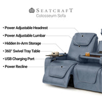 Seatcraft Colosseum Big & Tall Home Theater Sofa & Loveseat