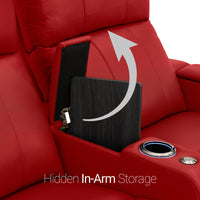 Monterey Chaise CoolZeroᵀᴹ Italian Leather Home Theater Seating