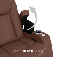 Seatcraft Republic Sofa & Loveseat Italian Leather, Powered Headrest, Power Recline