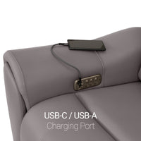 Trivanta HeatZeroᵀᴹ Italian Leather Home Theater Sofa