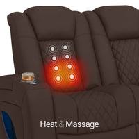 Anthem LT HeatZeroᵀᴹ Italian Leather Home Theater Sofa & Loveseat