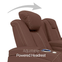 Seatcraft Republic Sofa & Loveseat Italian Leather, Powered Headrest, Power Recline