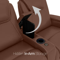 Paladin Italian Leather Heat & Massage Home Theater Seating