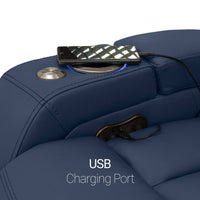 Seatcraft Republic Sofa & Loveseat Italian Leather, Powered Headrest, Power Recline