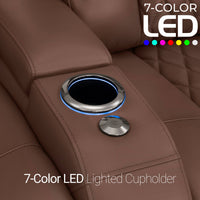 Diamante Chaise CoolZeroᵀᴹ Italian Leather Home Theater Seating