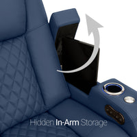 Seatcraft Anthem Sofa & Loveseat Italian Leather, Powered Headrest, Power Recline
