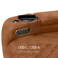 Armada LT HeatZeroᵀᴹ Italian Leather Home Theater Sofa & Loveseat