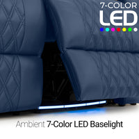 Armada LT HeatZeroᵀᴹ Italian Leather Home Theater Sofa & Loveseat