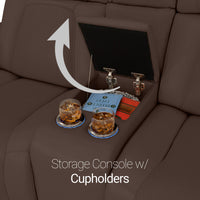 Endeavour HeatZeroᵀᴹ Italian Leather Home Theater Sofa & Loveseat